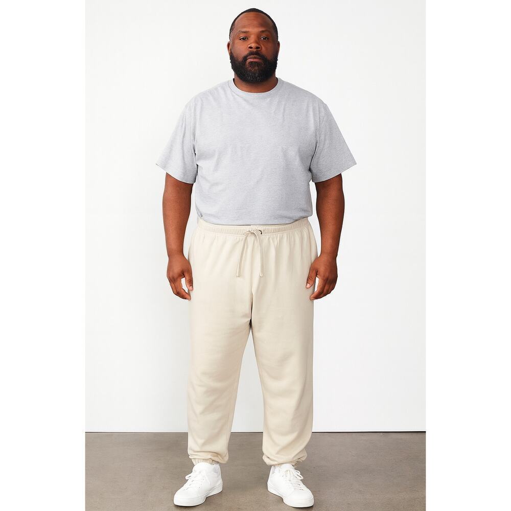 NWOT fleece lined neutral drawstring waist joggers warm winter lounge pants XL